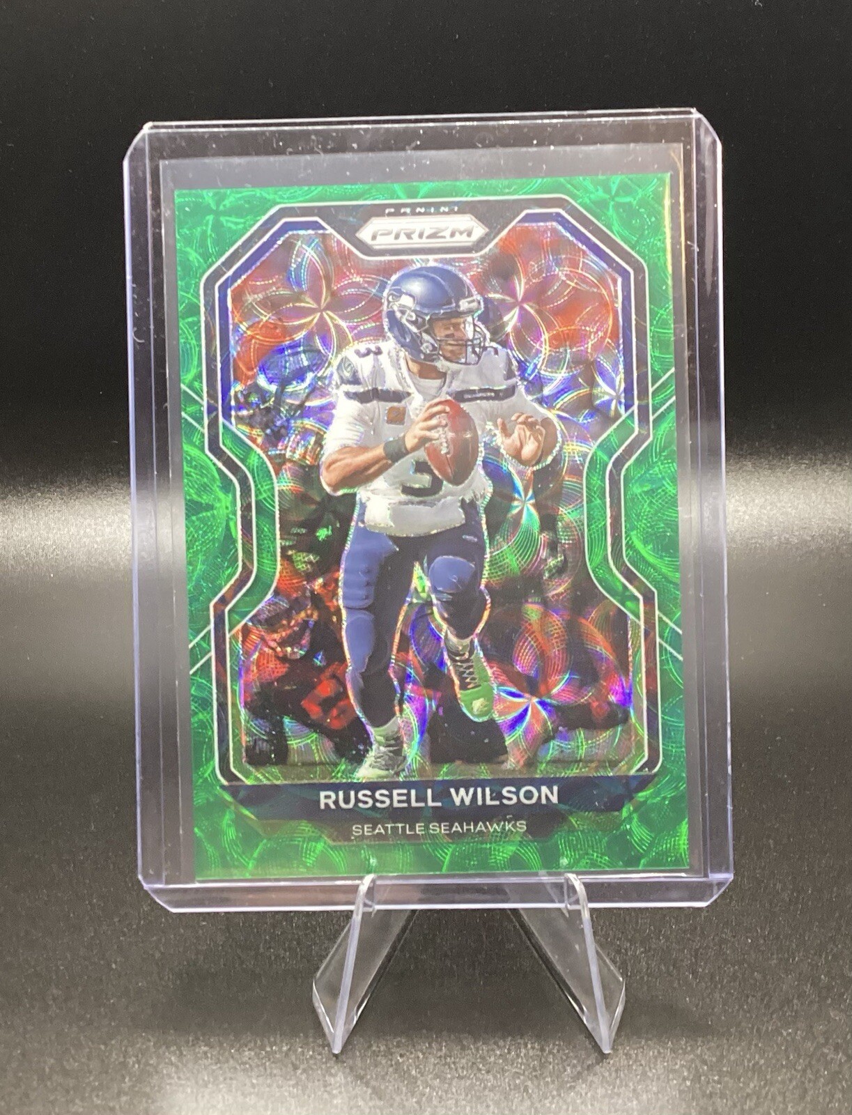 2020 Panini Prizm Green Scope #294 Russell Wilson /75