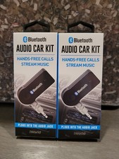 2 Bluetooth Audio Car Adapter Hands-Free Calls  Home Stereo Rechargeable