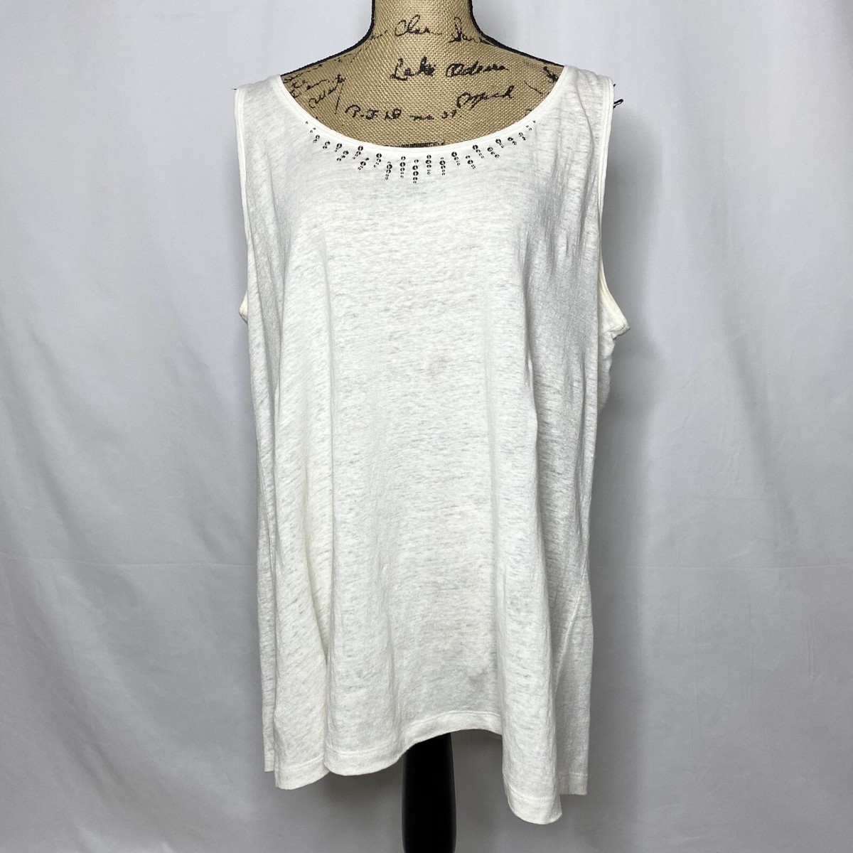 eileen fisher white tank