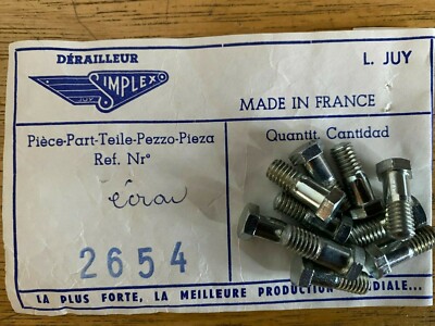 Vintage Simplex Rear Derailleur Rear Pivot Bolt + Return Spring Used