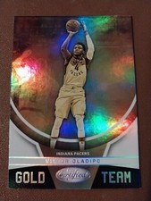 2019-20 VICTOR OLADIPO PANINI CERTIFIED GOLD TEAM CARD #15 INDIANA PACERS HEAT