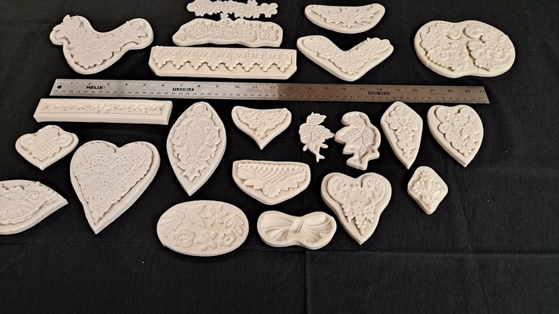 cake decorating silicon lace molds 20 pieces