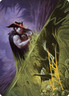 Gold Stamp Art Series PILLAGE THE BOG mtg Outlaws of Thunder Junction