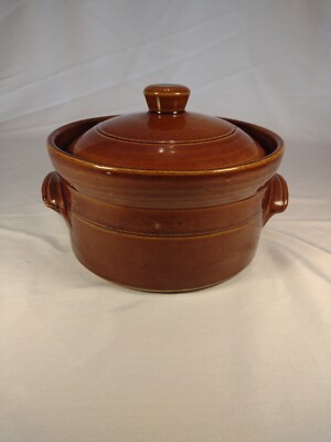 Pearsons of Chesterfield Steinzeug Deckelschale 18x9cm gewölbter Deckel
