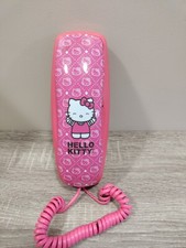 Beautiful Rare 2009 Sanrio Hello Kitty Slim Landline Phone Pink, Cute And Works