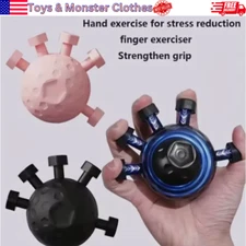 Hand Grip Strength Trainer Ball Finger Exerciser Forearm Workout Stress Ball Gif