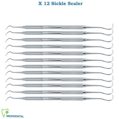 Parodontal Sichel Scaler H6-H7 Zahnsteinentferner Double Ended Hygiene Probe New