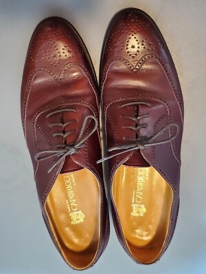 Caporicci Oxford Lace Up Dress Shoes Mens 10 M Italy Leather  display picture 3