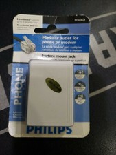 Philips Modular Outlet Work Standard Phone or Modem Line Connections ph6064