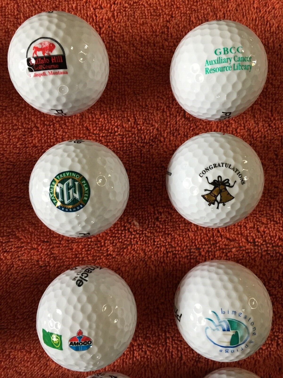 VINTAGE 34 Collectible Top Company Logo Golf Balls Country Clubs Golf  Course NEW