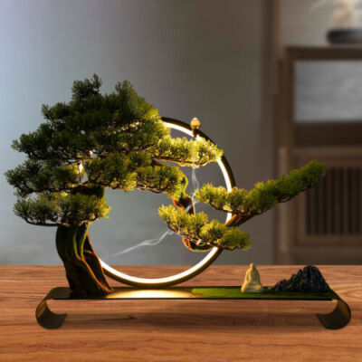 Realistic Simulation Bonsai LED Table Lamp USB Adjustable Brightness 53 cm