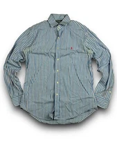 POLO by ralph lauren polo REGENT custom fit long sleeve shirt men size 39 blue