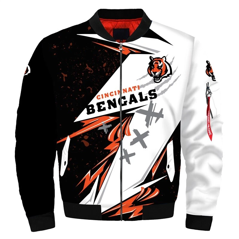 Cincinnati Bengals Men's Flight Bomber Jacket
