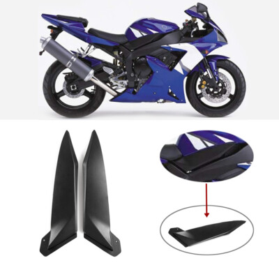 Black Gas Tank Side Fairing Panel Cover for Yamaha 02 03 YZF1000 R1 2002  2003 - Main Image