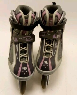 Derby Roller Inline Skates Stiefel Größe UK6 lila grau sehr guter Zustand siehe SAS 
