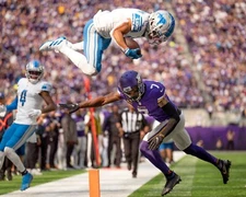 Amon-Ra St. Brown Detroit Lions NFL Unsigned 8x10 Glossy Photo Fast Ship