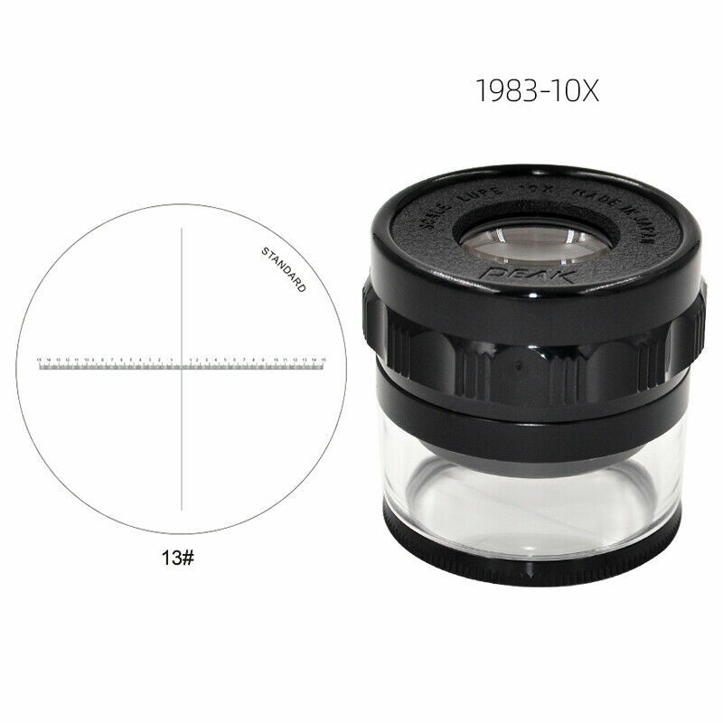 Original PEAK 10X 15X 20X 30X Scale Loupe Portable Magnifier With