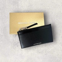 Michael Kors Mk Tasche GeldböRse Portmonee Jet Set Empire Schwarz Leder Neu