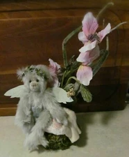 Handmade Garden Fairy Bear Artist Joanne C. Mitchell Family Tree Bears