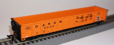 WALTHERS Tombereau (Thrall Gondola) 53ft orangé Rio Grande D&RGW 56129 HO 1/87 - Photo 1/2