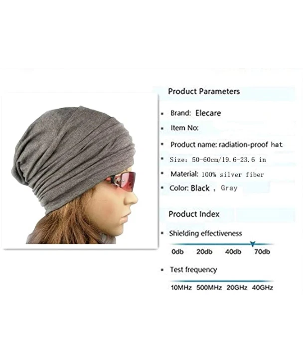 EMF Protection Hat Block Cell Phone Wifi 5G RF Anti Radiation Cap High Effective - Image 4 of 4