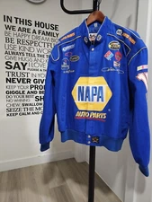 Michael Waltrip NASCAR Chase Authentics Napa Auto Parts Jacket L Jeff Hamilton 