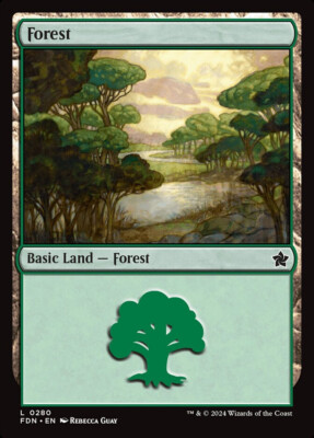Magic MTG Tradingcard Foundations 2024 Forest 280/730