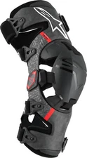 ALPINESTARS SUPERTECH RK-10 PLASMA KNEE BRACE BLACK/RED MD 6501425-13- M