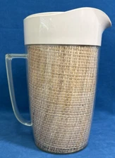 Vintage Raffiaware Lidded Pitcher