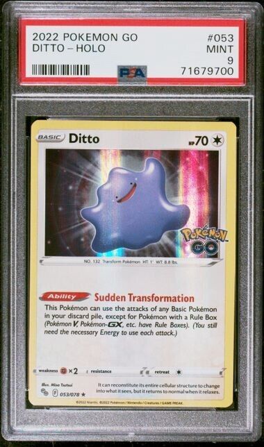 Pokémon TCG Ditto Pokemon GO 053/078 Holo Holo Rare