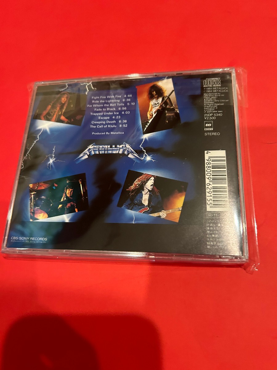 METALLICA Ride The Lightning JAPAN Release edition25DP 5340 Sony