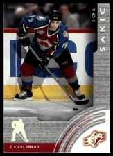 2001-02 SPx #13 Joe Sakic Colorado Avalanche HOF