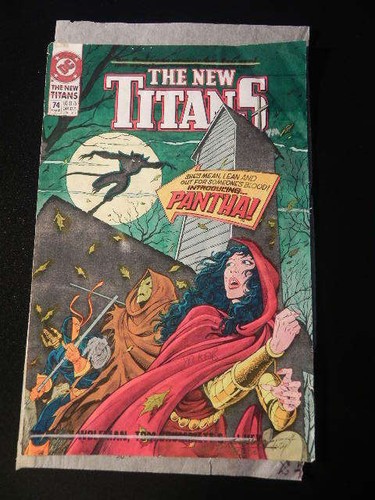 DC THE NEW TITANS #74 1991 COVER COLOR GUIDE VINTAGE PRODUCTION ART SIGNED W COA - Picture 9 of 9