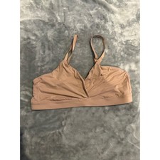 GapBody Bralette Womens S Tan Live-In Pretty Crossover Wireless Adjustable Strap