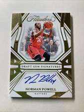 NORMAN POWELL 2023-24 FLAWLESS DRAFT GEM SIGNATURE RAPTORS AUTO GOLD 9/10