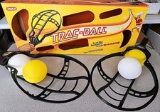 Vintage NIB Wham-O Trac-Ball Set 2 Paddles 4 Balls Original Box COMPLETE 1979