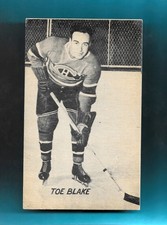 HIGH END-NO CREASES! Legendary HABS COACH! 1948-52 Exhibits Toe Blake Montreal