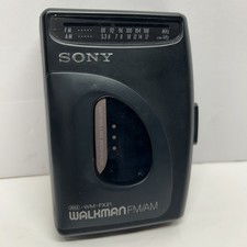 SONY Walkman WM-FX21 Cassette Player  AM/FM Radio New Belt  Works  Cleaned 