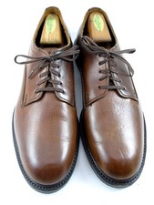 Allen Edmonds "TREVOR" Derby Plain-Toe 10.5 D BROWN Made in USA (764N)