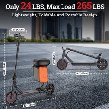LADPED Electric Scooter with Seat for Adults 31KM/H Folding Commuter E-Scooter 8