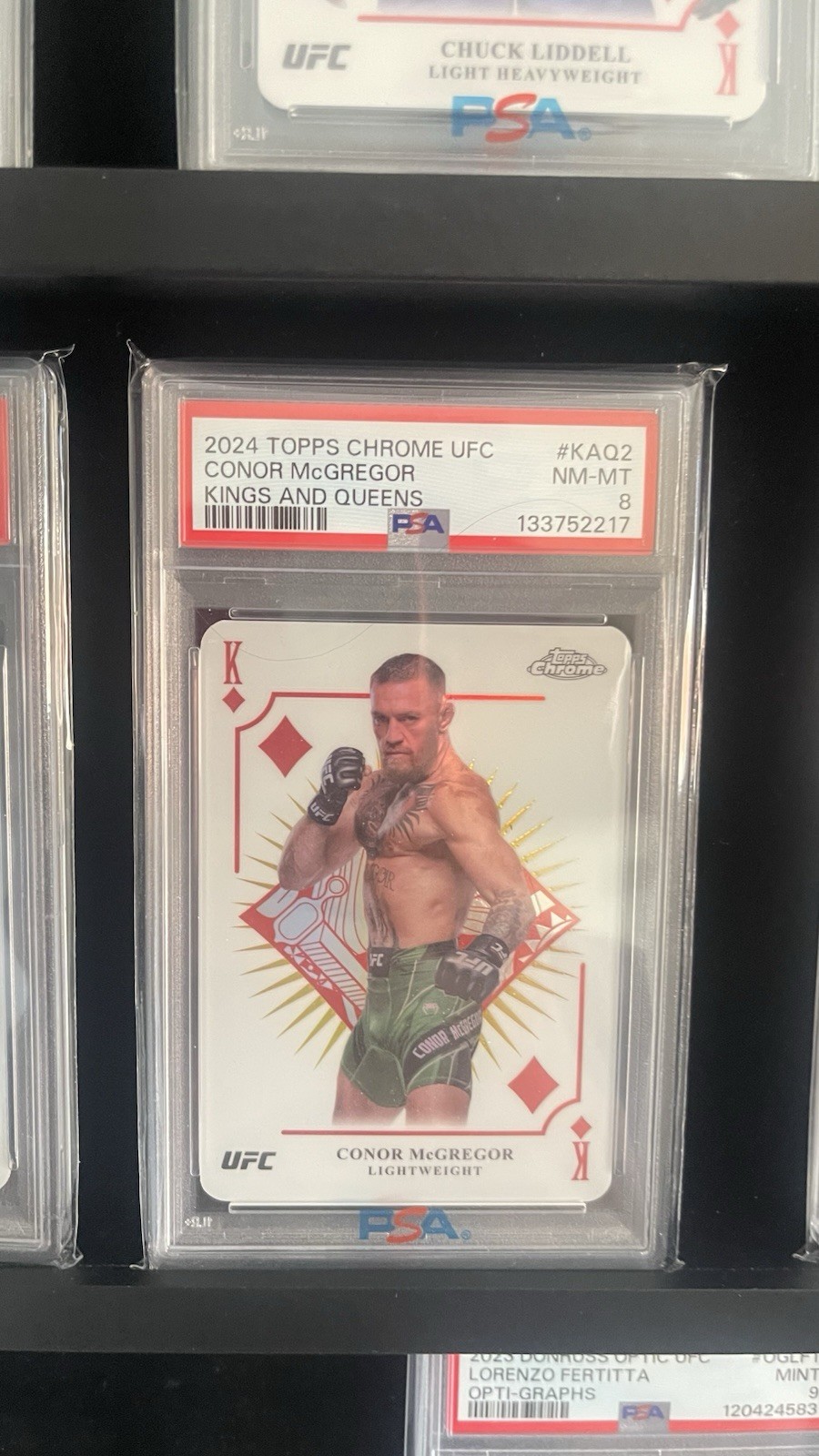 Topps 2024 Chrome UFC Kings & Queens PSA Graded Lot 15 Cards view 5