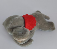 Steiff Elefant Floppy schlafend mit Knopf und Fahne. 5537/17. 60er Jahre