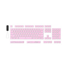 HyperX Pudding Keycaps 2 Full Key Set - PBT - 112 Keys - Pink Gaming Keyboard