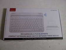 Macally Rechargeable iPad Bluetooth Compact Keyboard BTTABKEYBAT