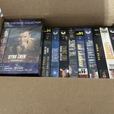 Star Trek - The Captains Collection on VCR 15340 New Sealed and 9 Others