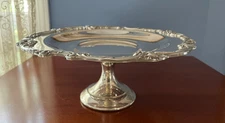 REED & BARTON SILVER PLATE #1687 KING FRANCIS 12" CAKE STAND PLAIN TOP HTF