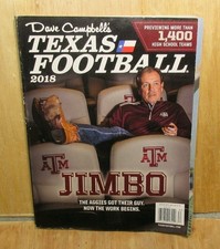 2018 Dave Campbell's Texas Football Magazine ~ Texas A&M Coach Jimbo Fisher