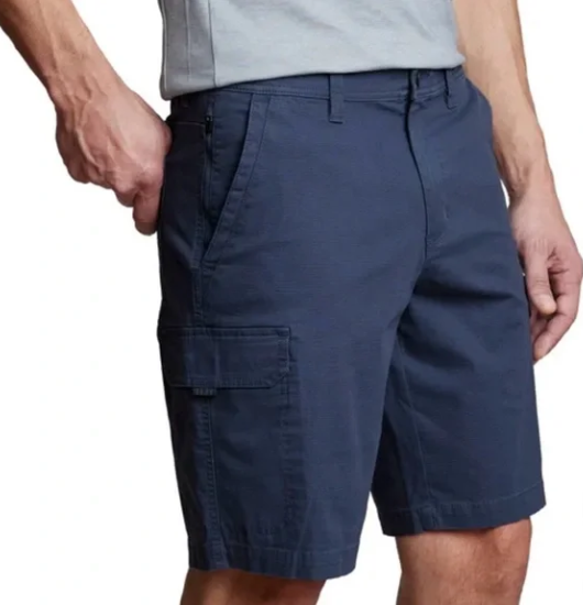 Copper & Oak Men’s Cargo Shorts Flex Waist Stretch Cotton Casual Blue Size 30