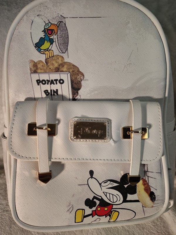 Wanda Pop/WandaPop Disney Mickey Mouse Potato Bin White Mini Backpack/bag NWT