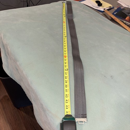 East Ger.Grey East German Grey Combat Belt with Buckle Vintage Mil W.Buckle 46” - Picture 5 of 7